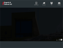 Tablet Screenshot of engevik-tislevoll.no